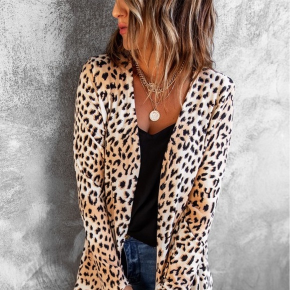 Leopard Print Cardigan - Picture 3 of 5